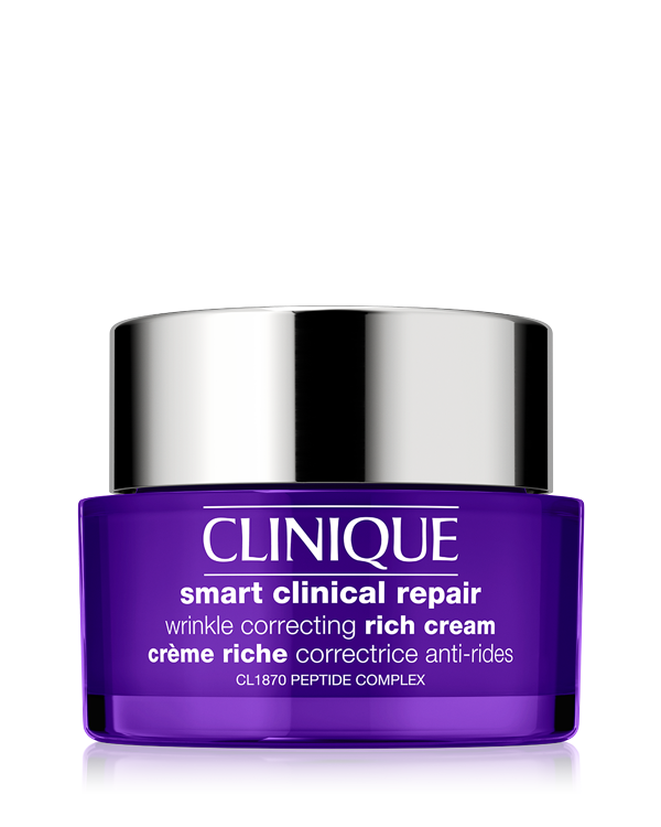Clinique Smart Clinical Repair™ Wrinkle Correcting Rich Cream, &lt;div&gt;Rimpelbestrijdende crème helpt de huid te versterken en te voeden voor een egalere, jonger uitziende huid. Gebruik twee keer per dag, &#039;s ochtends en &#039;s avonds. 85% zegt dat lijntjes + rimpels er verminderd uitzien.* Ook verkrijgbaar in All Skin Types formule.&lt;/div&gt;&lt;div&gt;&lt;br&gt;&lt;/div&gt;&lt;div&gt;*Consumententests op 143 vrouwen na 4 weken gebruik van het product.&lt;/div&gt;