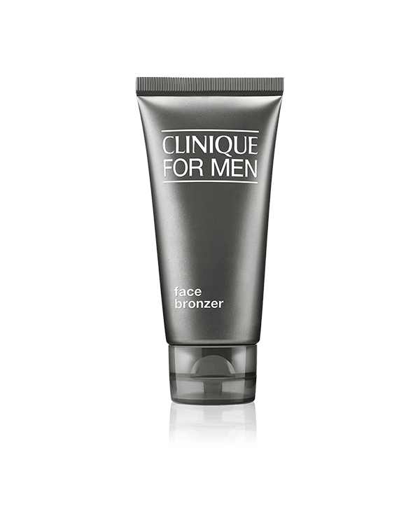 Clinique for Men™ Face Bronzer, Transparant, vetvrije gel bronzer. Geeft een natuurlijke gloed die blijft zitten bij regen en tijdens het zwemmen.