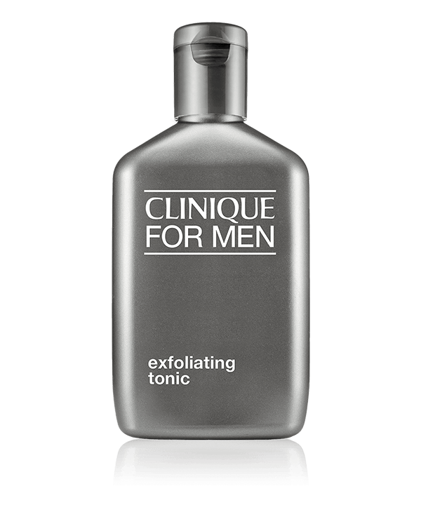 Clinique For Men™ Exfoliating Tonic, De-flakes to reveal clearer skin, unclogs pores.