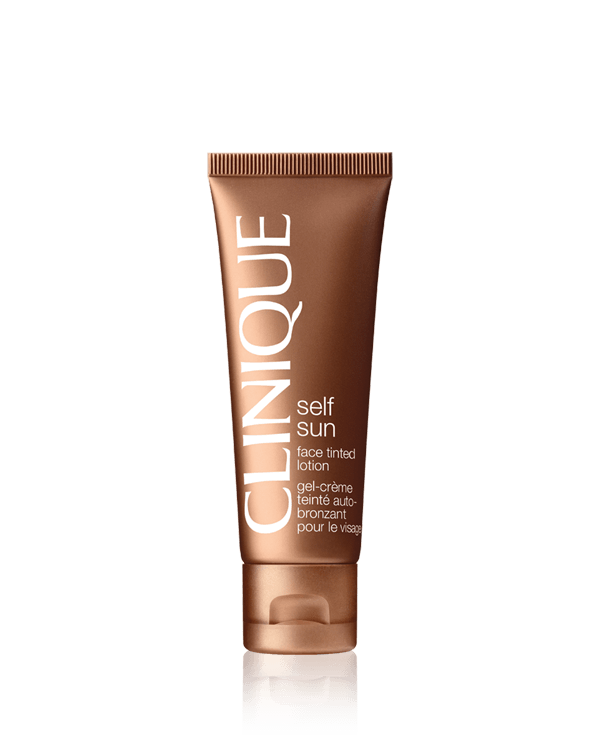 Clinique Self Sun™ Face Tinted Lotion, Je ziet meteen waar je deze direct kleurende lotion hebt aangebracht. Olievrij.