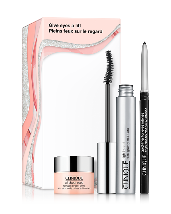 Give Eyes a Lift Set, Krijg intense ogen met het oogmake-up en huidverzorgingstrio van Clinique.